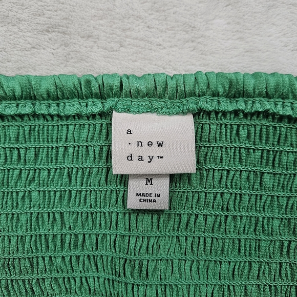 a new day Pleated Maxi Sundress in Green Women's Size M - Picture 6 of 9